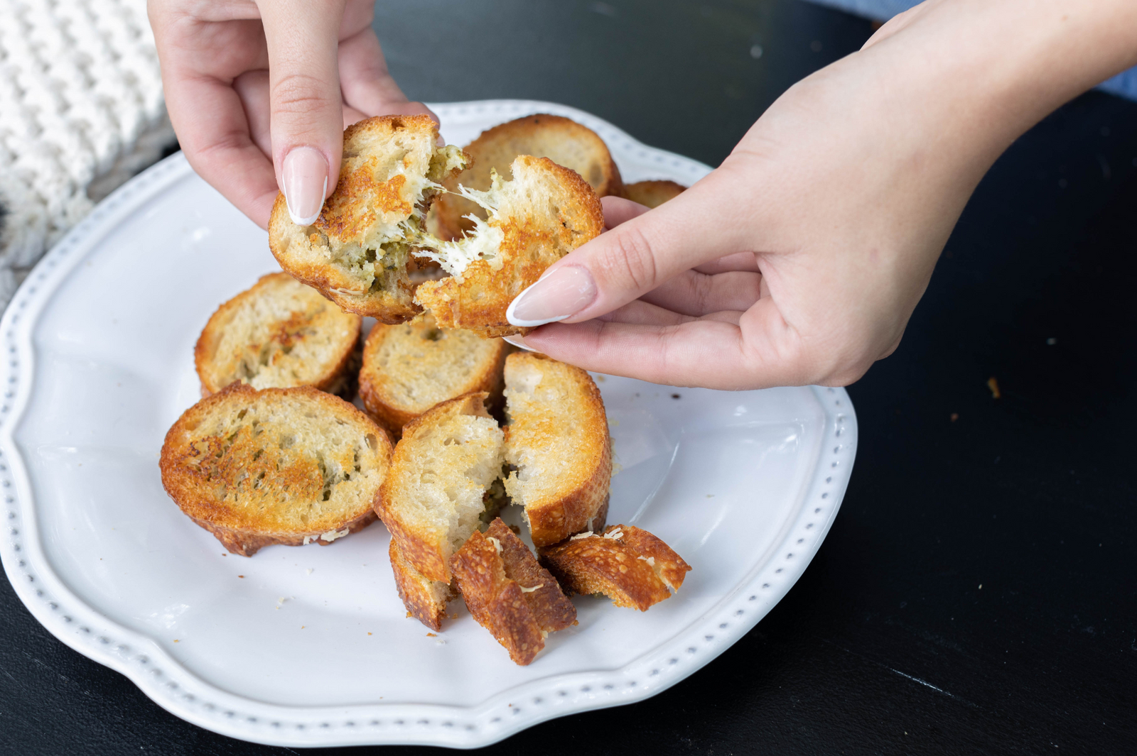 Mini Grilled Cheese Pesto Sandwiches