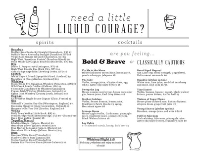 Drink Menu